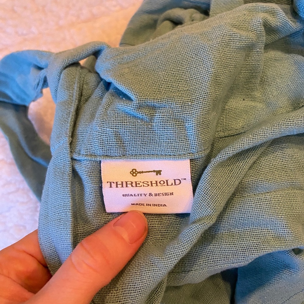 Target / Threshold / Curtains / 2 panels / Light Blue / Tie Top